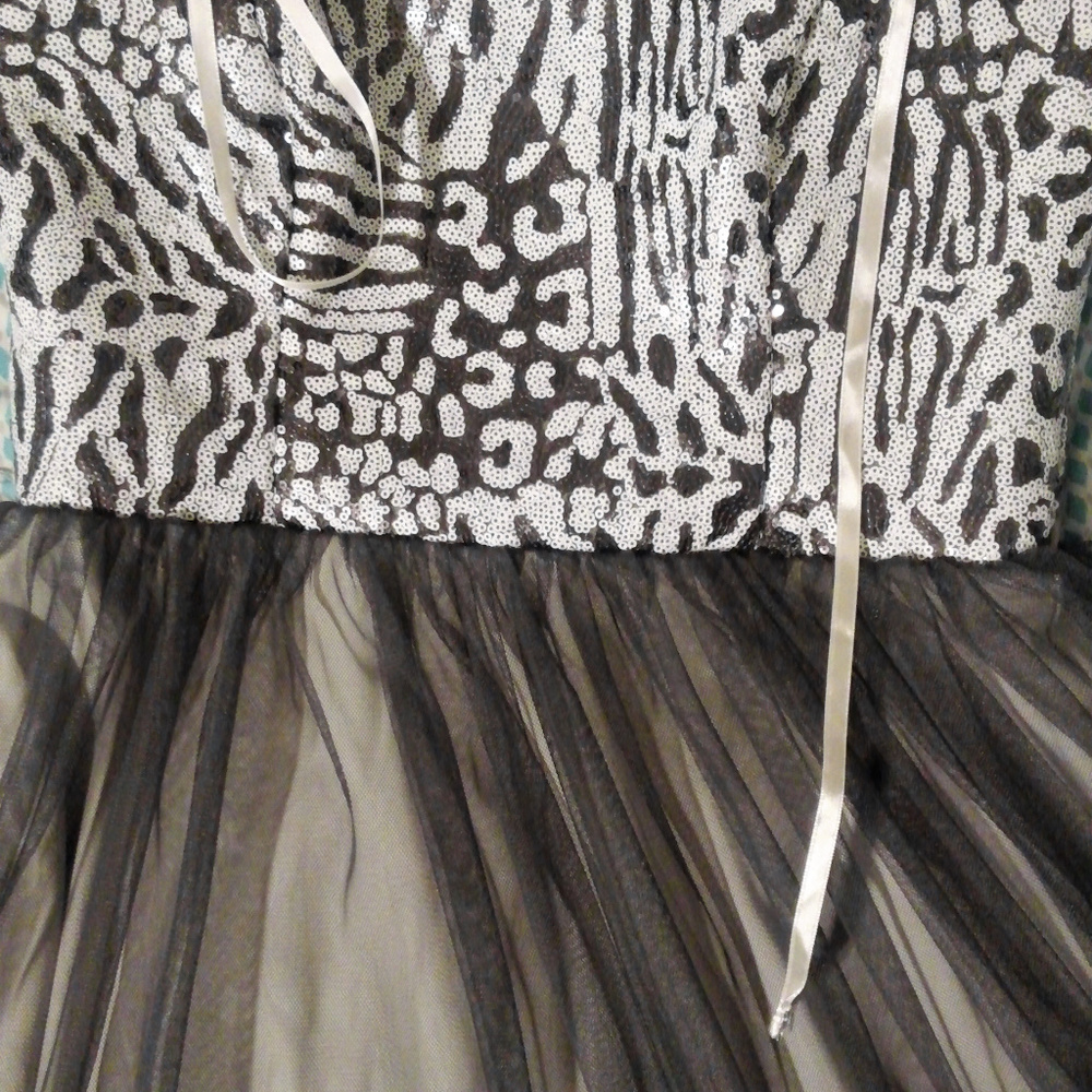 Delia's Strapless Animal Print Sequin Dress - Picture 6 of 7